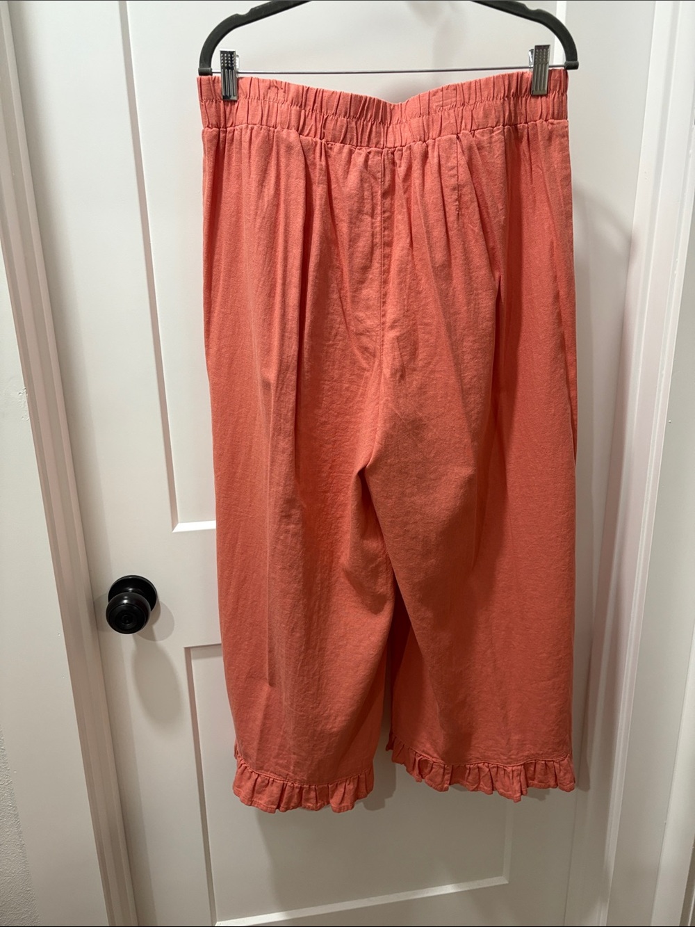 Cato Coral Wide-Leg Ruffle Hem Pants - Picture 2 of 2